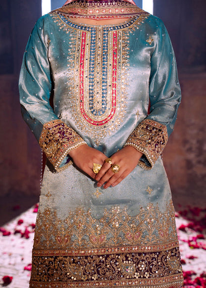 Haseens | Darbar Formals | Zarn«g�r - Dress - available at Maria Faisal in UK and USA.