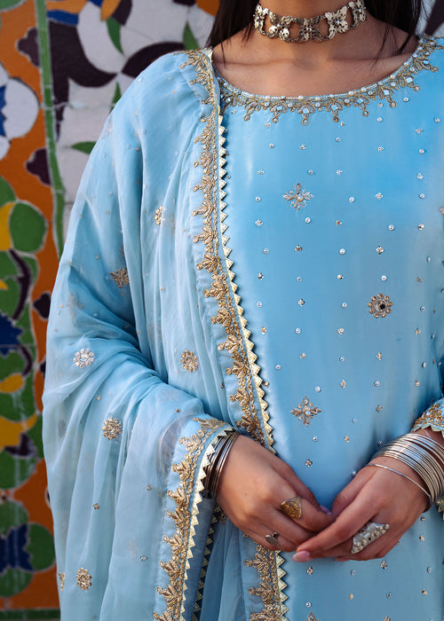 Haseens | Darbar Formals | €b«na - Dress - available at Maria Faisal in UK and USA.