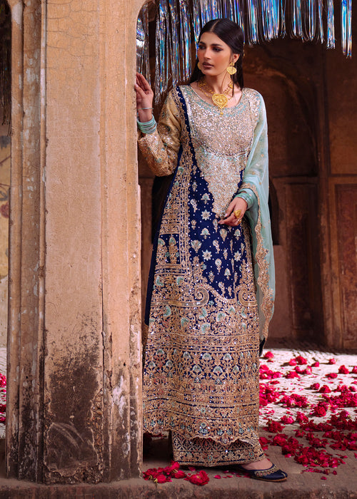 Haseens | Darbar Formals | Sh�hnazr - Dress - available at Maria Faisal in UK and USA.