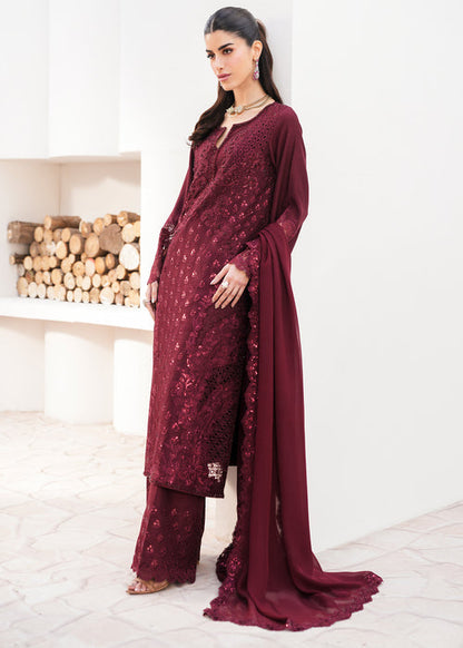 Saira Shakira | Saira Shakira Eid Pret | Garnet Grace - Dress - available at Maria Faisal in UK and USA.