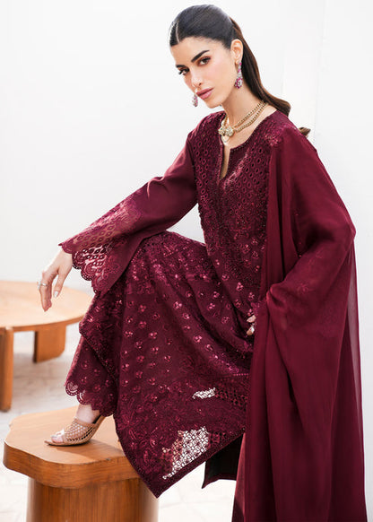 Saira Shakira | Saira Shakira Eid Pret | Garnet Grace - Dress - available at Maria Faisal in UK and USA.