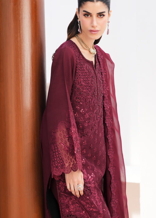 Saira Shakira | Saira Shakira Eid Pret | Garnet Grace - Dress - available at Maria Faisal in UK and USA.