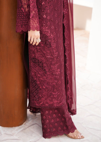 Saira Shakira | Saira Shakira Eid Pret | Garnet Grace - Dress - available at Maria Faisal in UK and USA.