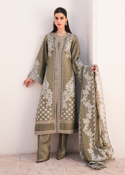 Saira Shakira | Saira Shakira Eid Pret | Ashen Aura - Dress - available at Maria Faisal in UK and USA.
