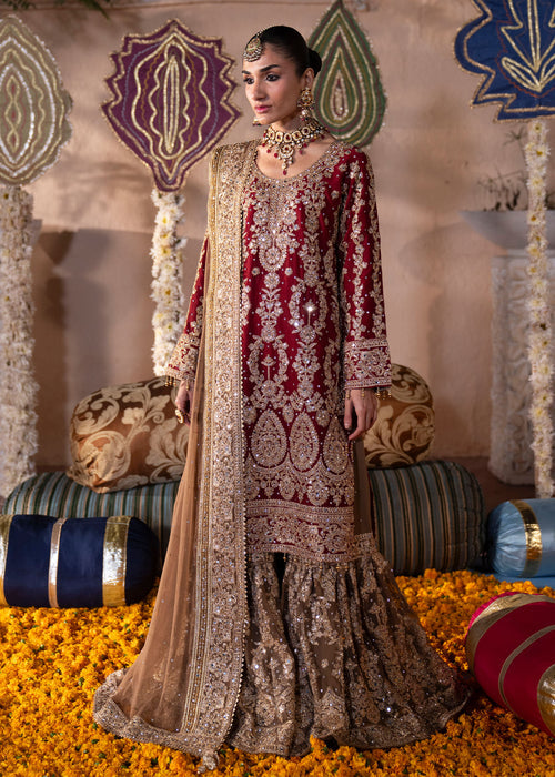 Haseens | Al Noor Formals | Jahan Ara - Dress - available at Maria Faisal in UK and USA.