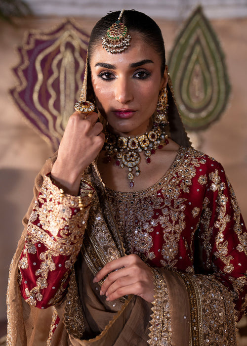 Haseens | Al Noor Formals | Jahan Ara - Dress - available at Maria Faisal in UK and USA.