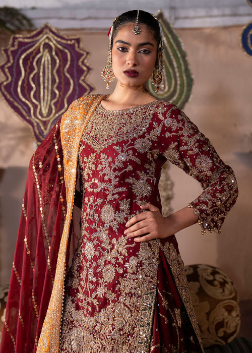 Haseens | Al Noor Formals | Zaib 2 - Dress - available at Maria Faisal in UK and USA.