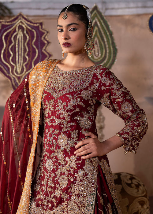 Haseens | Al Noor Formals | Zaib 2 - Dress - available at Maria Faisal in UK and USA.