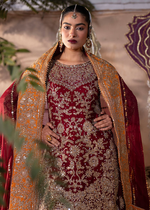 Haseens | Al Noor Formals | Zaib 2 - Dress - available at Maria Faisal in UK and USA.