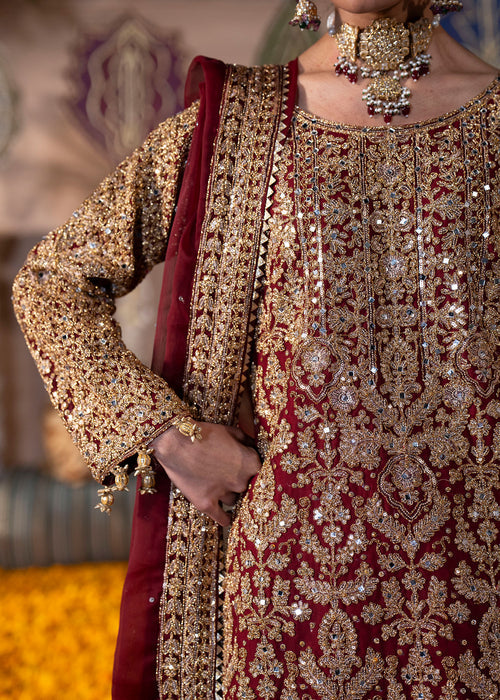 Haseens | Al Noor Formals | Roshanara - Dress - available at Maria Faisal in UK and USA.