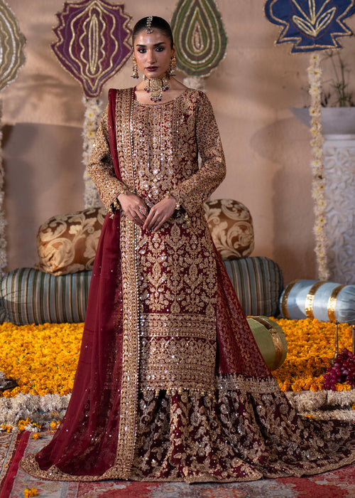Haseens | Al Noor Formals | Roshanara - Dress - available at Maria Faisal in UK and USA.