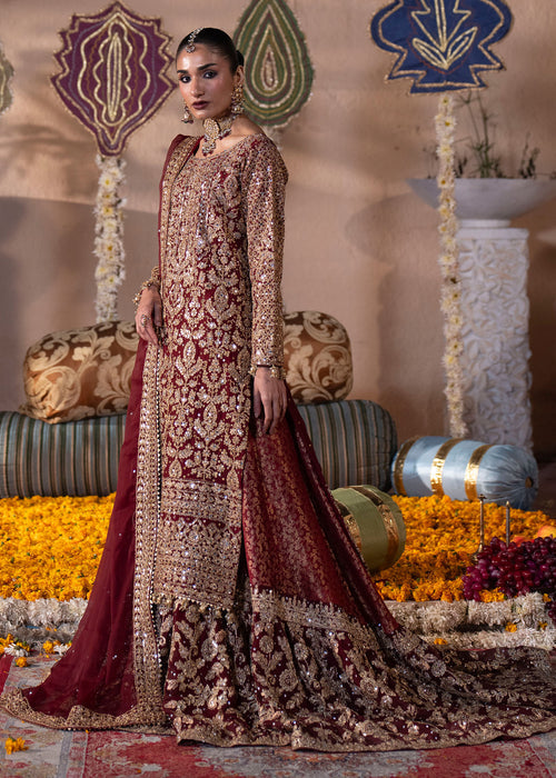 Haseens | Al Noor Formals | Roshanara - Dress - available at Maria Faisal in UK and USA.