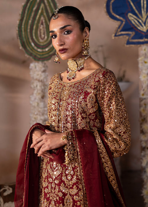 Haseens | Al Noor Formals | Roshanara - Dress - available at Maria Faisal in UK and USA.