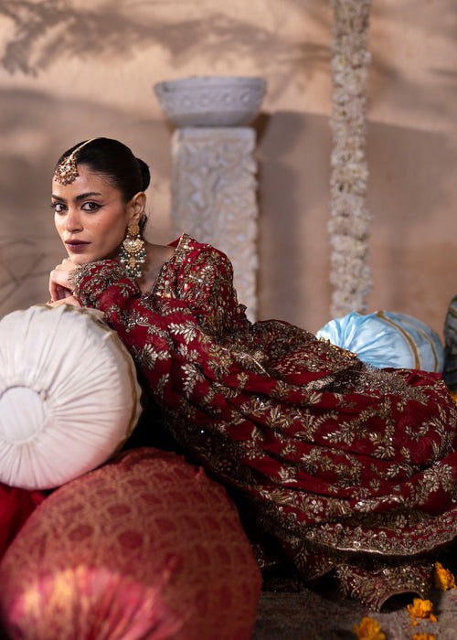 Haseens | Al Noor Formals | Nayla - Dress - available at Maria Faisal in UK and USA.