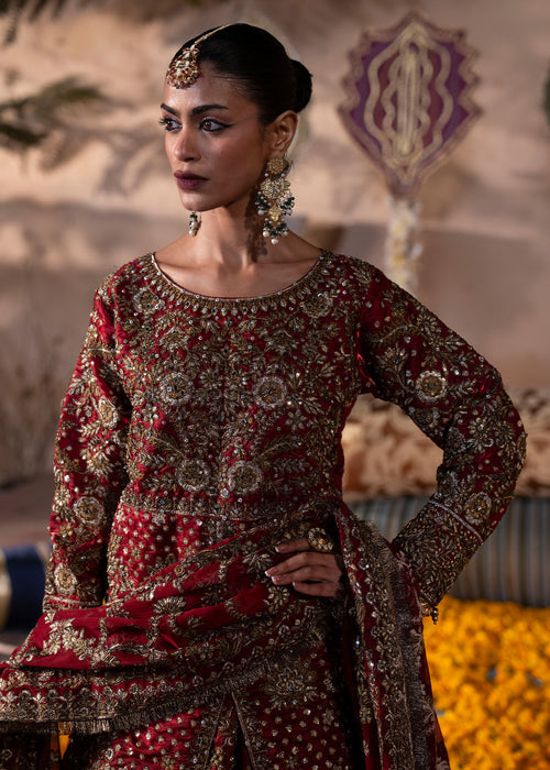 Haseens | Al Noor Formals | Nayla - Dress - available at Maria Faisal in UK and USA.