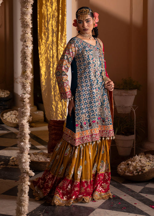 Haseens | Al Noor Formals | Tajdar - Dress - available at Maria Faisal in UK and USA.