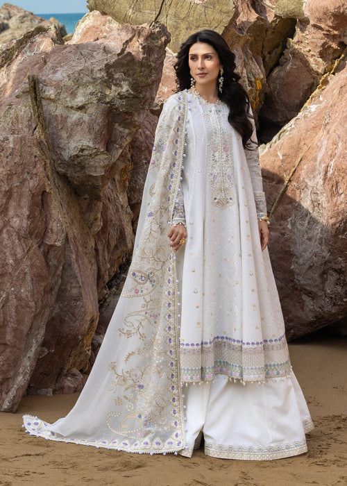 Sadaf Fawad Khan | Lawn 26 | Noor - Dress - available at Maria Faisal in UK and USA.