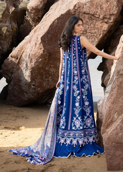 Sadaf Fawad Khan | Lawn 26 | Neel - Dress - available at Maria Faisal in UK and USA.