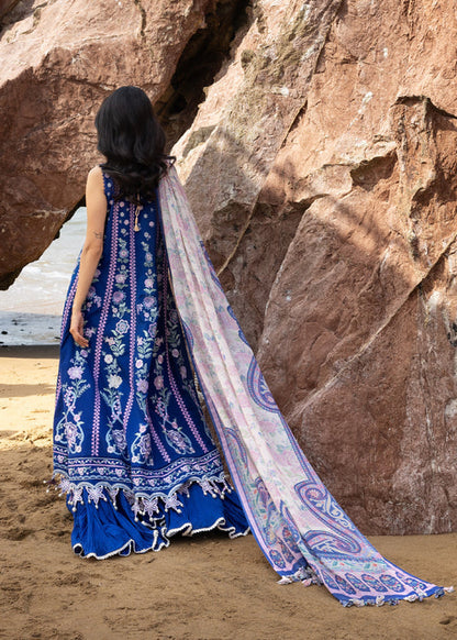 Sadaf Fawad Khan | Lawn 26 | Neel - Dress - available at Maria Faisal in UK and USA.