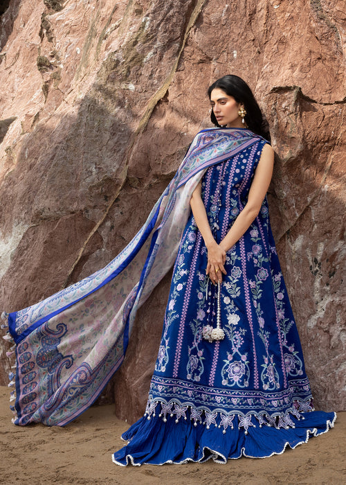Sadaf Fawad Khan | Lawn 26 | Neel - Dress - available at Maria Faisal in UK and USA.