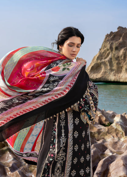 Sadaf Fawad Khan | Lawn 26 | Kohl - Dress - available at Maria Faisal in UK and USA.