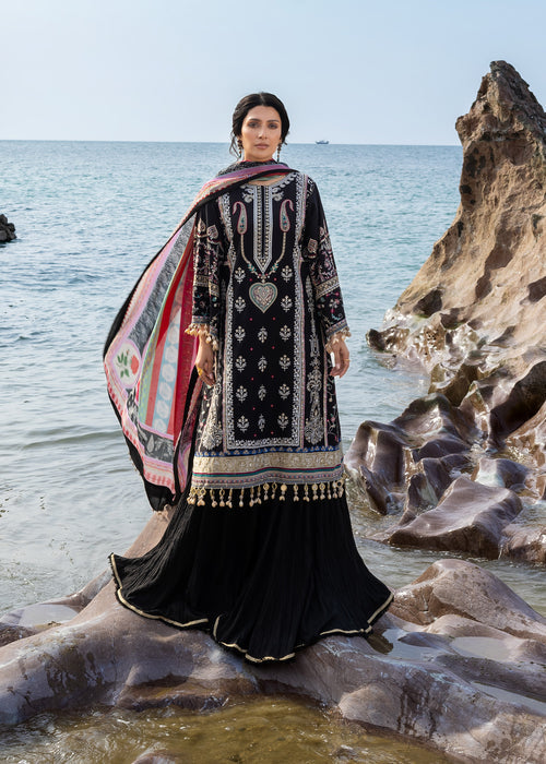 Sadaf Fawad Khan | Lawn 26 | Kohl - Dress - available at Maria Faisal in UK and USA.