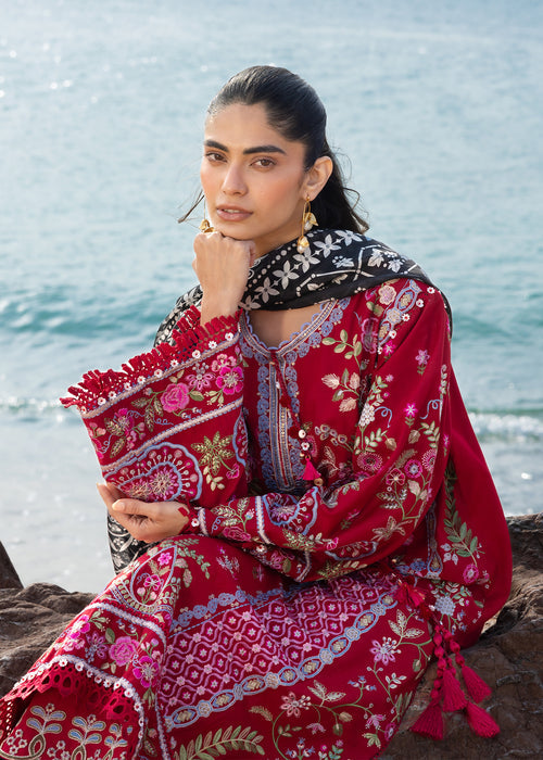Sadaf Fawad Khan | Lawn 26 | Laal - Dress - available at Maria Faisal in UK and USA.
