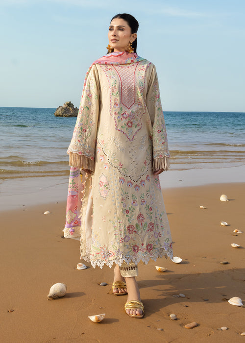 Sadaf Fawad Khan | Lawn 26 | Sunehri - Dress - available at Maria Faisal in UK and USA.