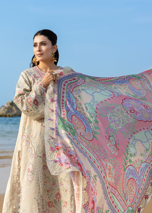 Sadaf Fawad Khan | Lawn 26 | Sunehri - Dress - available at Maria Faisal in UK and USA.