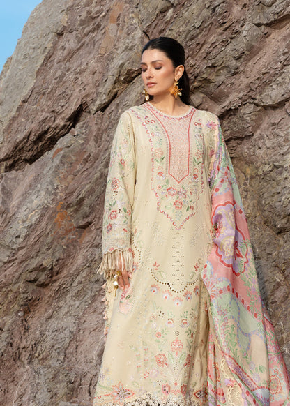 Sadaf Fawad Khan | Lawn 26 | Sunehri - Dress - available at Maria Faisal in UK and USA.