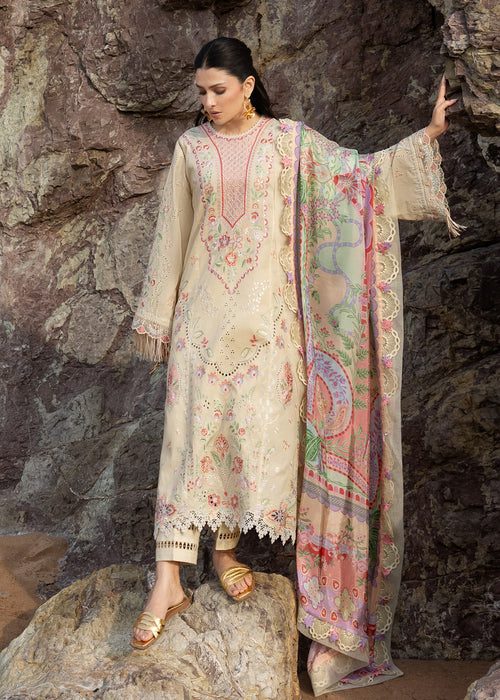 Sadaf Fawad Khan | Lawn 26 | Sunehri - Dress - available at Maria Faisal in UK and USA.