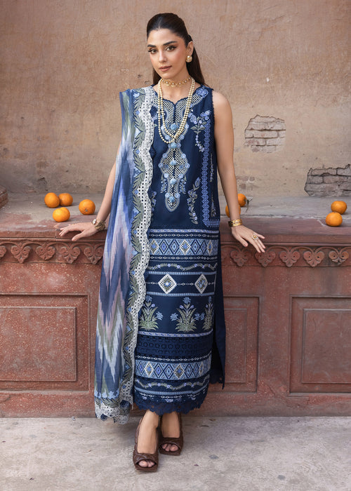 Saira Shakira | Breeze Luxury Lawn | RUNA-8-B - Luxury Dress - available at Maria Faisal in UK and USA.