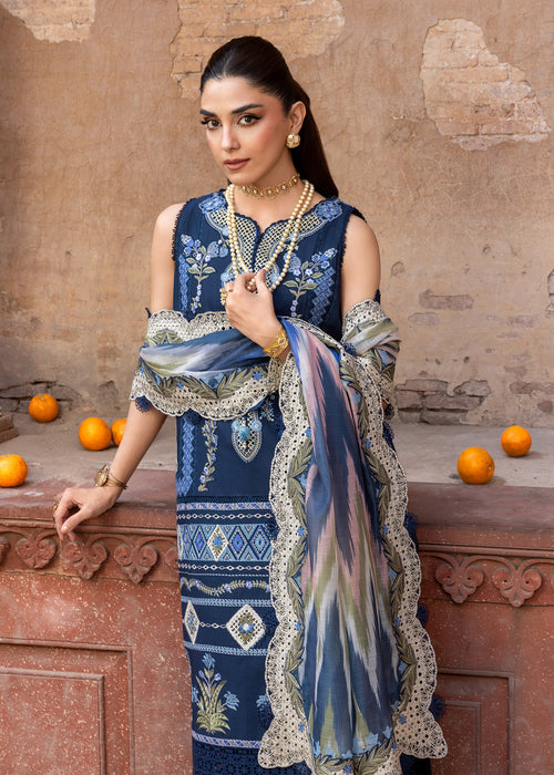 Saira Shakira | Breeze Luxury Lawn | RUNA-8-B - Luxury Dress - available at Maria Faisal in UK and USA.