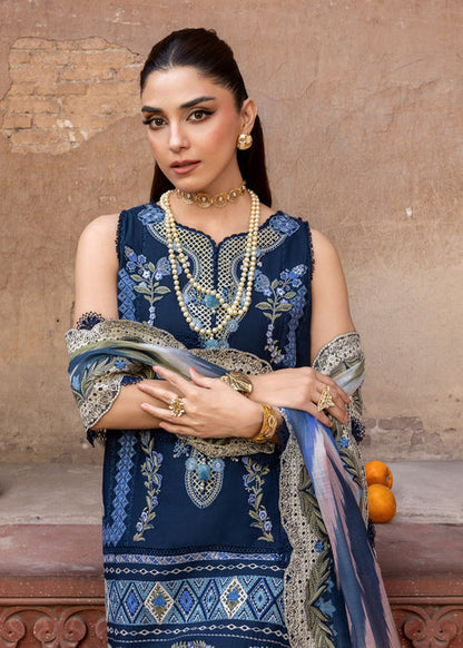 Saira Shakira | Breeze Luxury Lawn | RUNA-8-B - Luxury Dress - available at Maria Faisal in UK and USA.