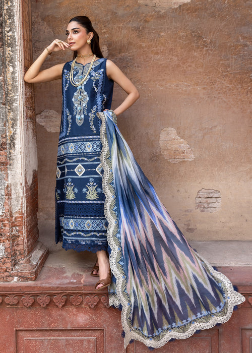Saira Shakira | Breeze Luxury Lawn | RUNA-8-B - Luxury Dress - available at Maria Faisal in UK and USA.