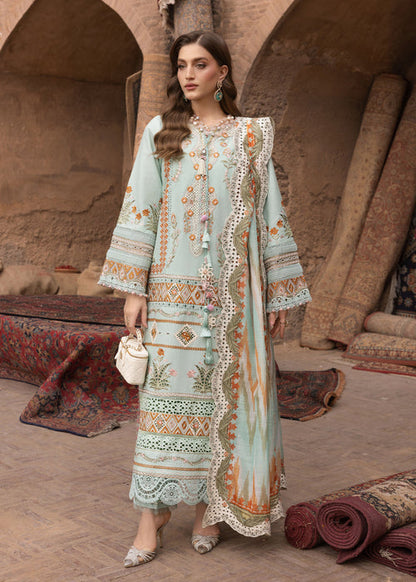 Saira Shakira | Breeze Luxury Lawn | RUNA-8-A - Luxury Dress - available at Maria Faisal in UK and USA.