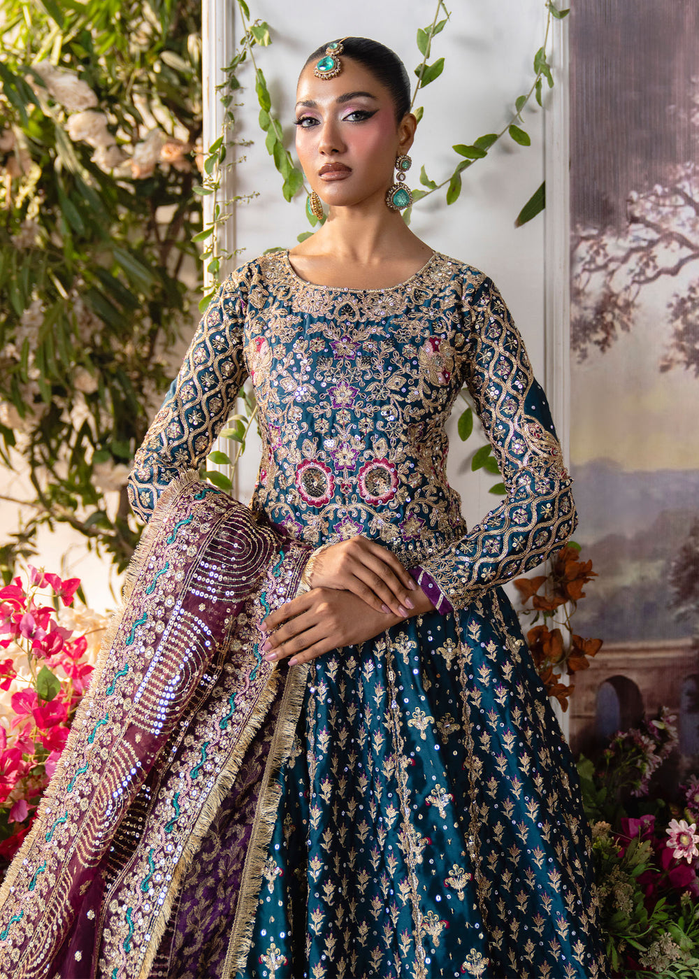 Haseens | Naira Formals | Zar Afshan - Formal Dress - available at Maria Faisal in UK and USA.