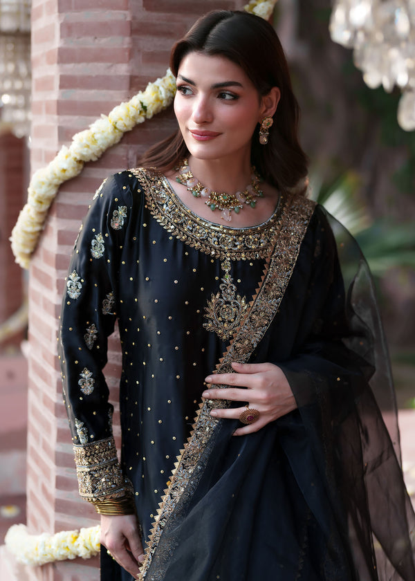 Haseens | Riwayat Luxe | Mehvar Silk - Formal Dress - available at Maria Faisal in UK and USA.