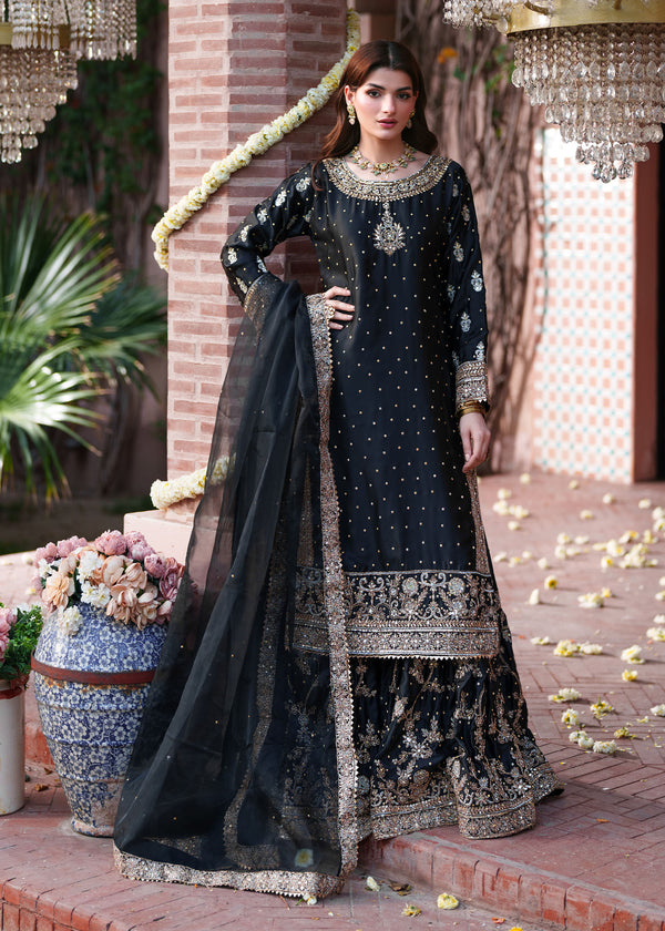 Haseens | Riwayat Luxe | Mehvar Silk - Formal Dress - available at Maria Faisal in UK and USA.