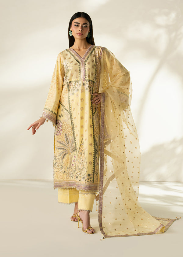 Haseens | Mahra Pret | Yasmen - Luxury Dress - available at Maria Faisal in UK and USA.