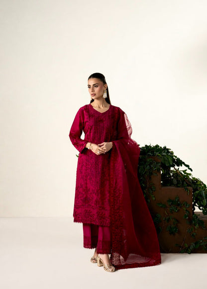 Haseens | Mahra Pret | Surkhzar - Luxury Dress - available at Maria Faisal in UK and USA.