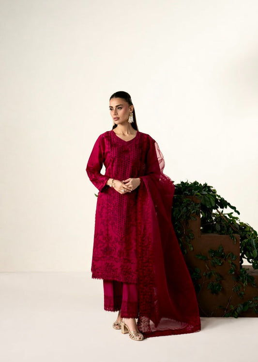 Haseens | Mahra Pret | Surkhzar - Luxury Dress - available at Maria Faisal in UK and USA.