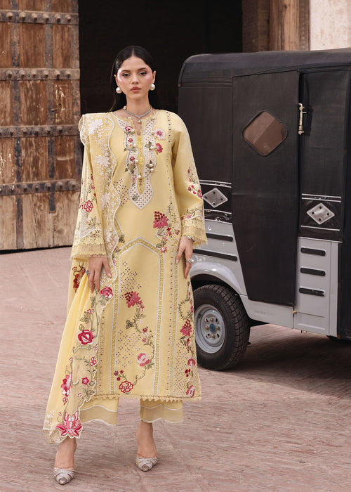 Saira Shakira | Raya Lawn Pret | Zarmina - Luxury Dress - available at Maria Faisal in UK and USA.