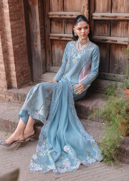 Saira Shakira | Raya Lawn Pret | Auraline - Luxury Dress - available at Maria Faisal in UK and USA.