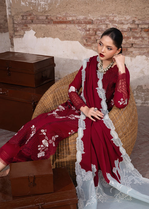 Saira Shakira | Raya Lawn Pret | Elise - Luxury Dress - available at Maria Faisal in UK and USA.