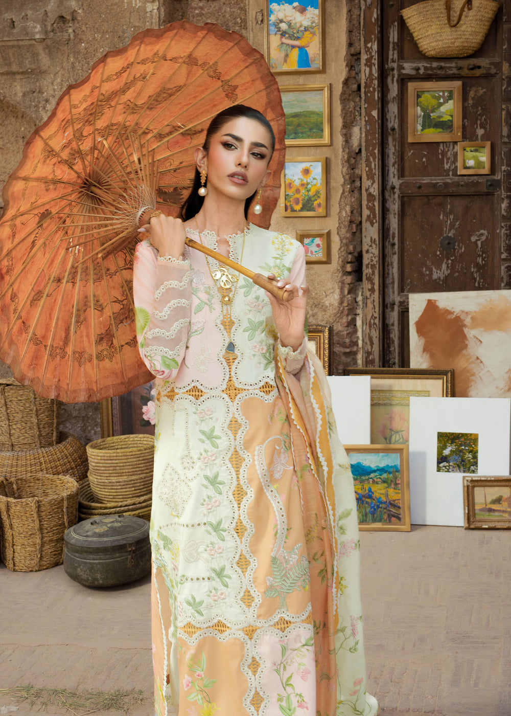 Saira Shakira | Bloom Lawn | LANA 1B - Luxury Dress - available at Maria Faisal in UK and USA.