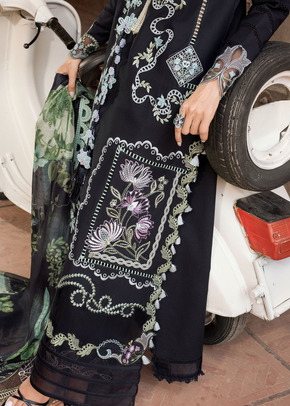 Saira Shakira | Bloom Lawn | ELISE 1A - Luxury Dress - available at Maria Faisal in UK and USA.