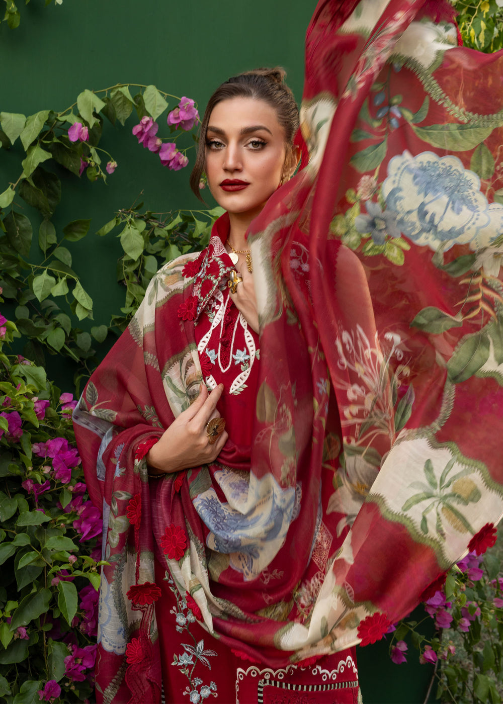 Saira Shakira | Bloom Lawn | ELISE 1B - Luxury Dress - available at Maria Faisal in UK and USA.
