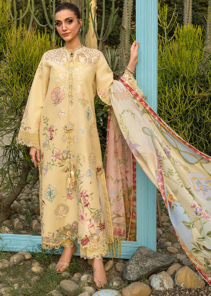Saira Shakira | Bloom Lawn | MAELLE 1A - Luxury Dress - available at Maria Faisal in UK and USA.