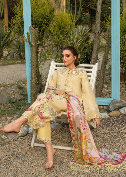 Saira Shakira | Bloom Lawn | MAELLE 1A - Luxury Dress - available at Maria Faisal in UK and USA.